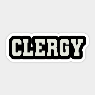 Clergy Word Sticker